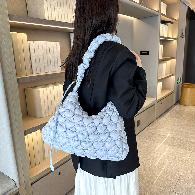 Women's Design Underarm Personalized Commuter Pleated Cloud Shoulder Bags