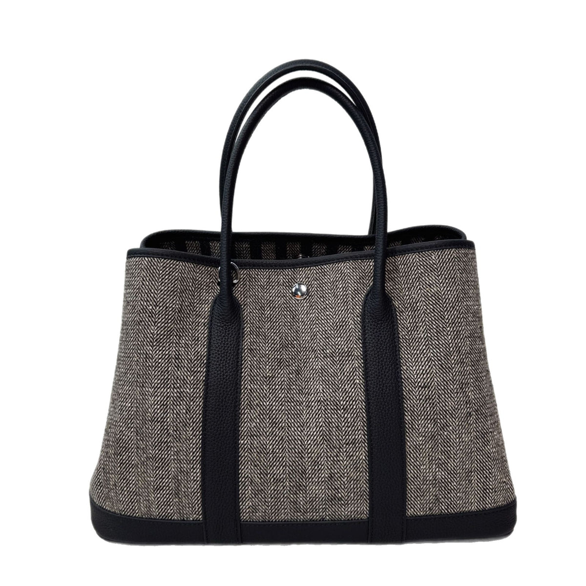 Vintage Woolen Top Layer Cowhide Large Capacity Handbags