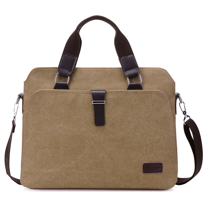 Men's Versatile Classic Simple Business Canvas Bags