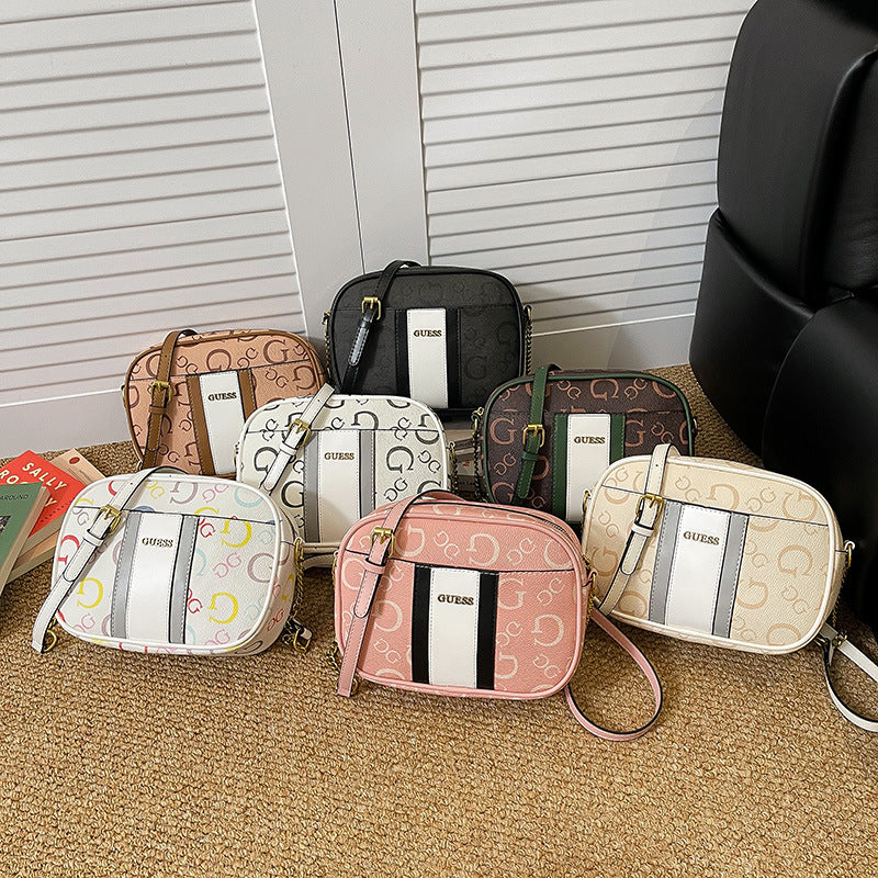 Women's Spring Western Style High Textured Trend Chain Small Square Bags