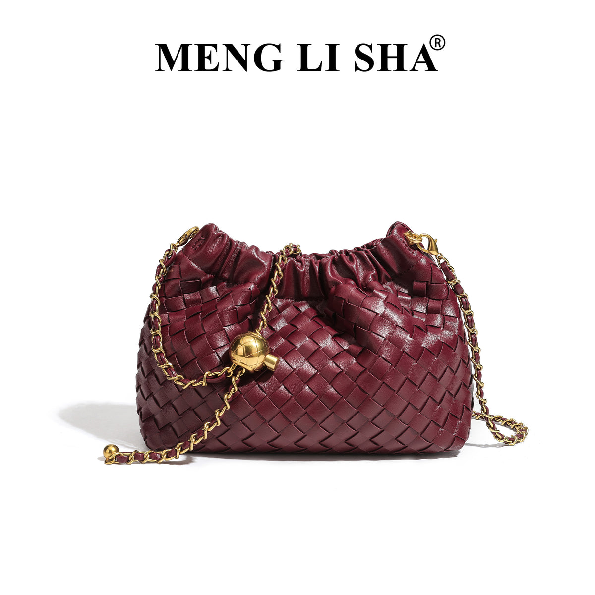 Design Chain Woven Cloud Simple Stylish Textured Women's Handbag