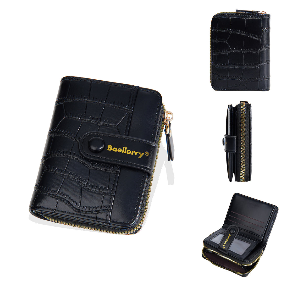 Women's Short Fashion Zipper Niche Stone Pattern Ladies Wallet