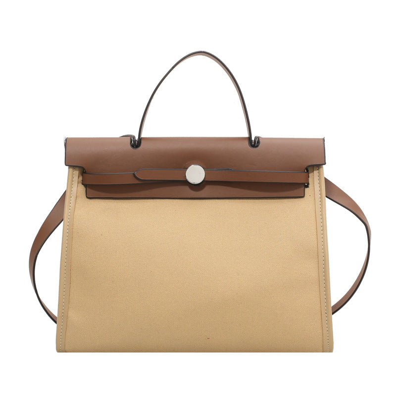 Women's Korean Style Large Capacity Contrast Color Bags