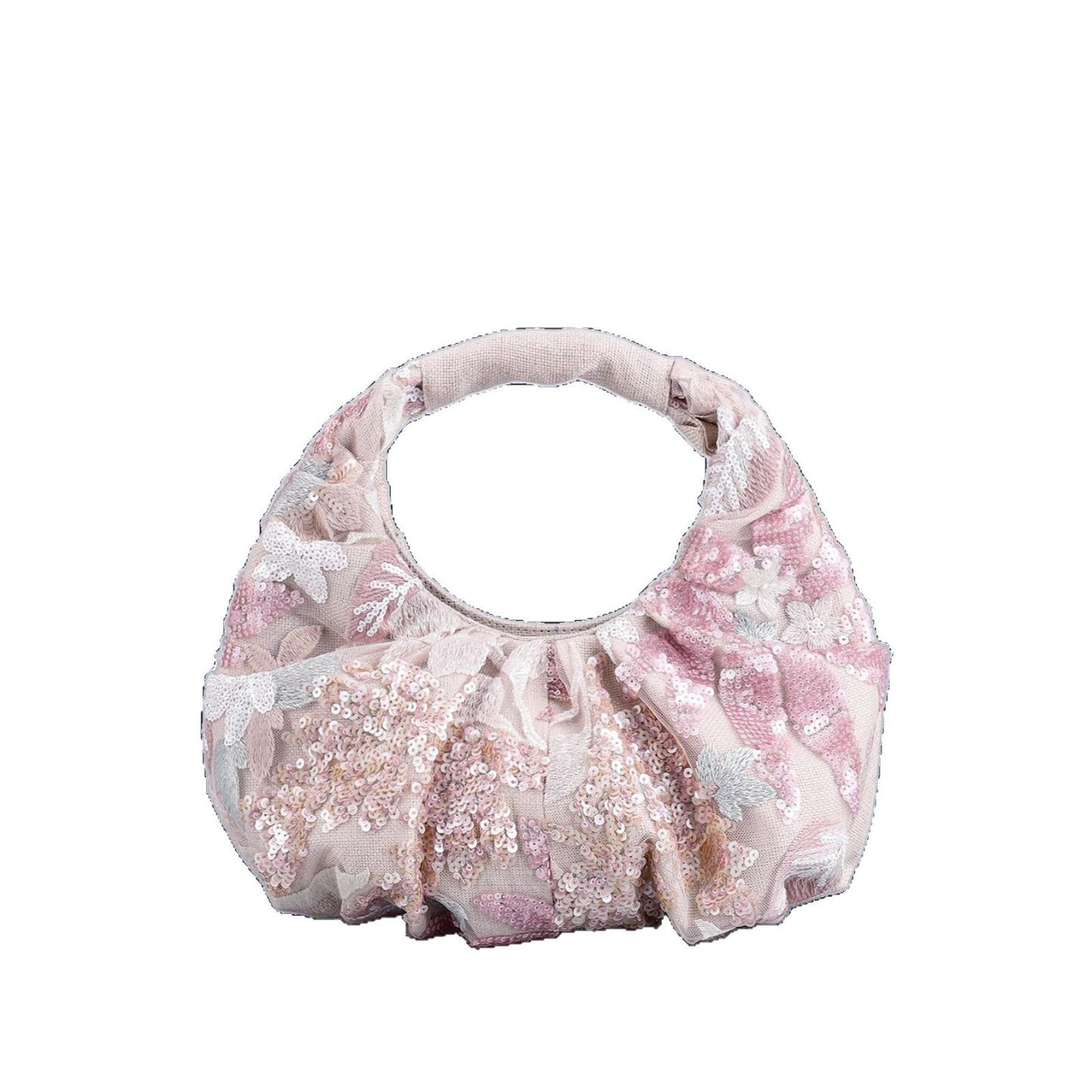 Women's Niche Sequin Fashion High-grade Embroidery Portable Handbags