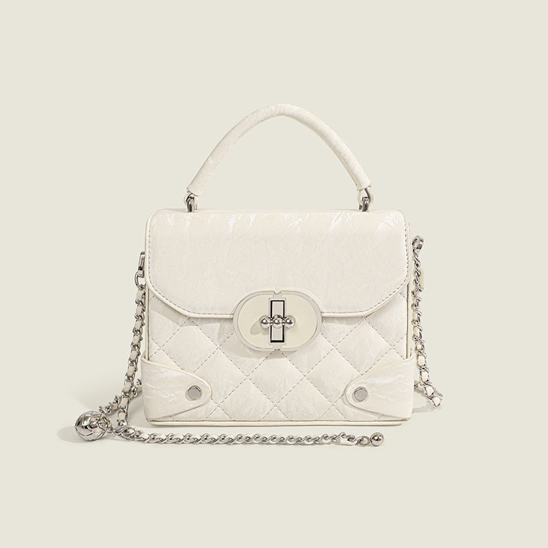 Glamorous High Sense Fashion Hot Pink Small Square Bags