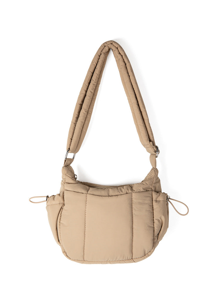 Women's Cloud Large Capacity Design Cotton Clothing Crossbody Bags