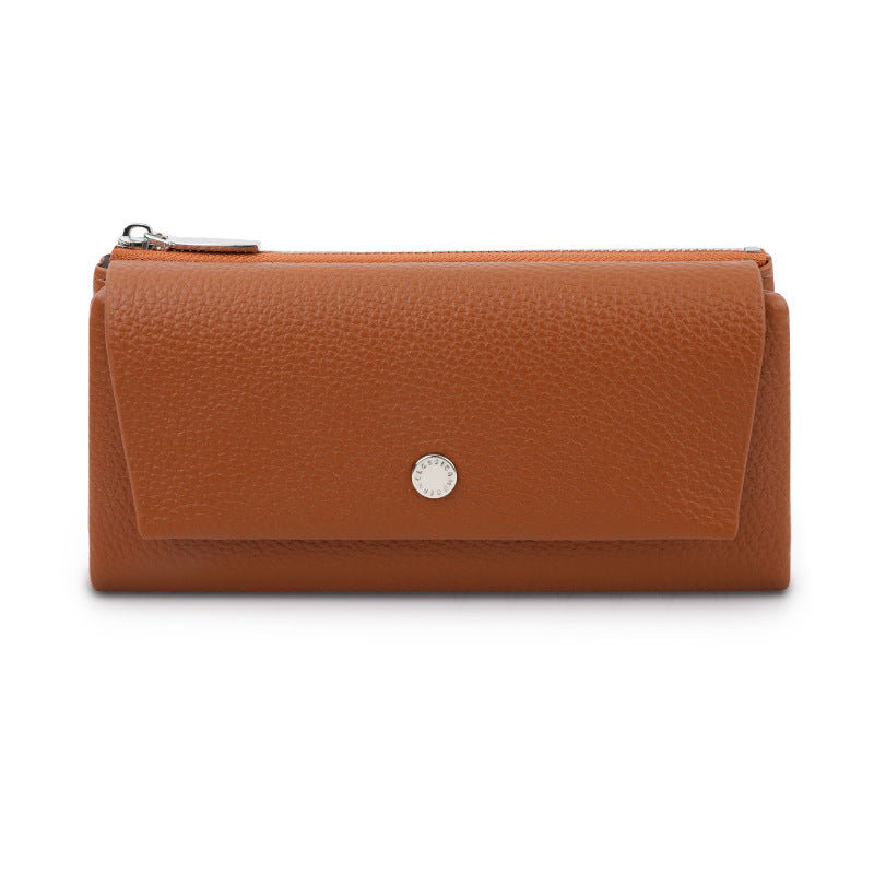 Lychee Pattern Three Fold Long Eastern European Ladies Wallet