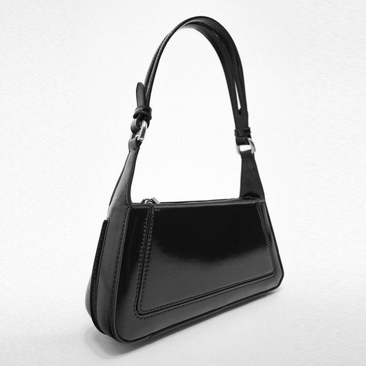 Women's Z Fashionable Black Quilted Underarm Trend Armpit Bags