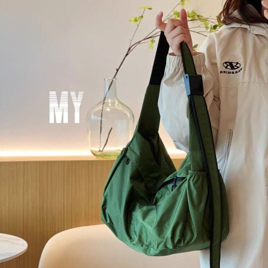 Women's & Men's Oxford Cloth Waterproof Light Lightweight Large Women's Messenger Bag