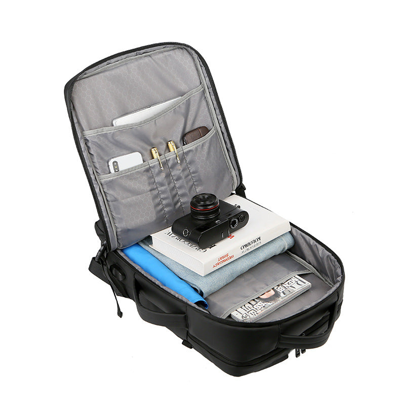 Men's Business Large Capacity Waterproof Derm Computer Backpacks