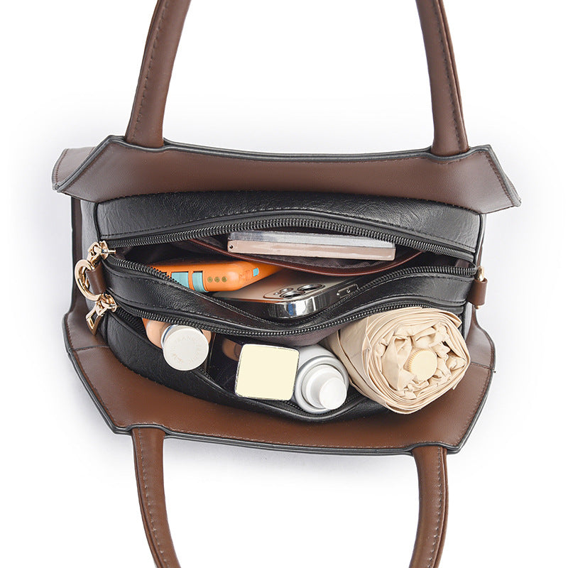 Women's Elegant National Style Soft Leather Mother Handbags