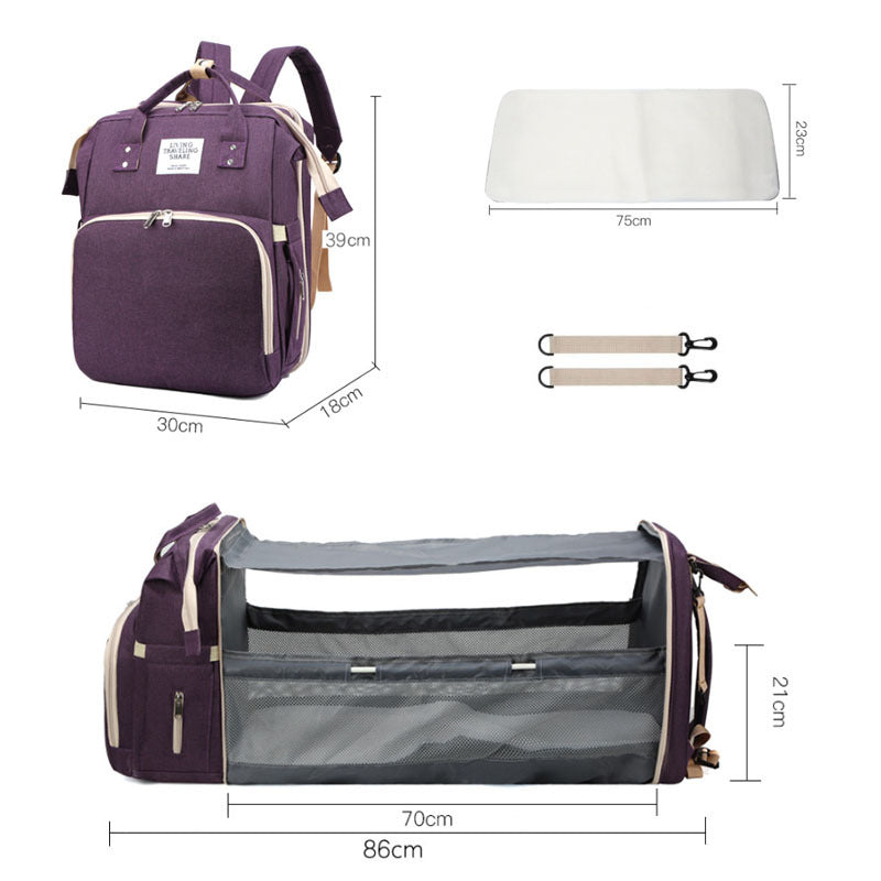 Crib Mummy Large Capacity Folding Bed Bags