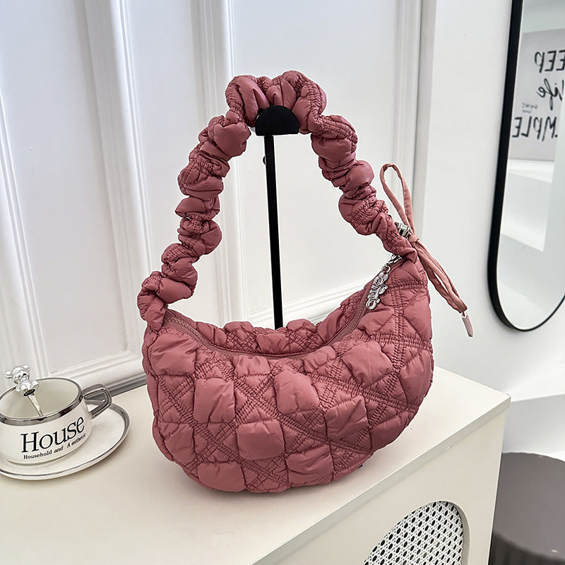 Pleated Cloud Bubble Underarm Lightweight Dumpling Women's Shoulder Bag