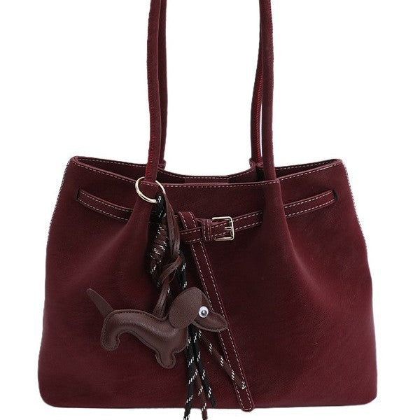 Retro Portable Underarm Winter Fashion Commute Large Women's Shoulder Bag