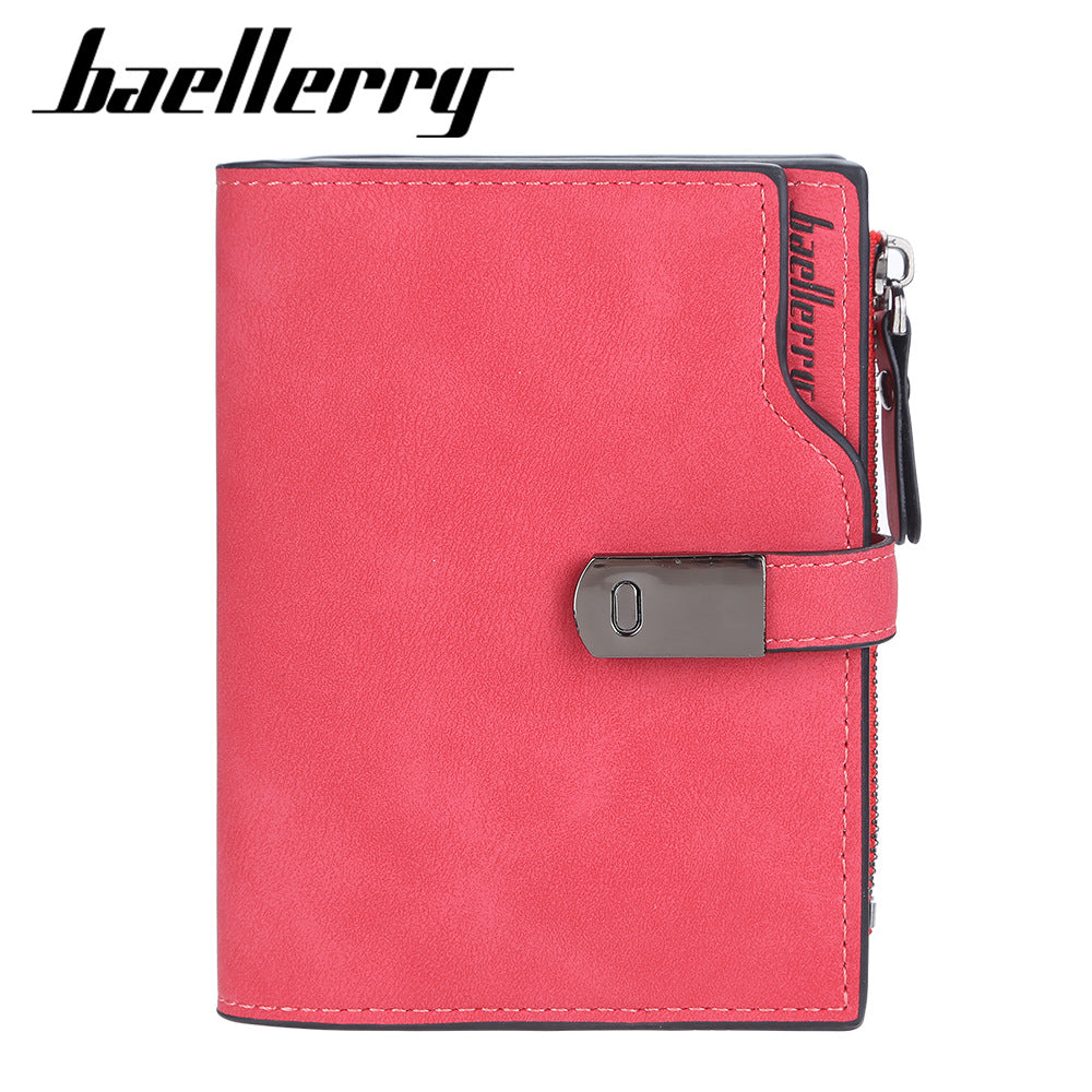 Women's Short Fashion Korean Style Multi Slots Ladies Wallet