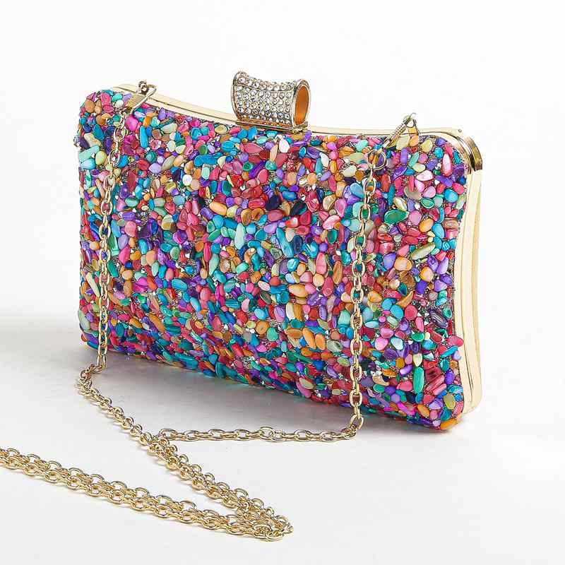 Personalized Stone Dinner Diamond Head Fashion Evening Bags