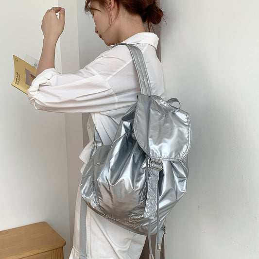 Soft Leather Large Capacity Fashion Simple Backpacks