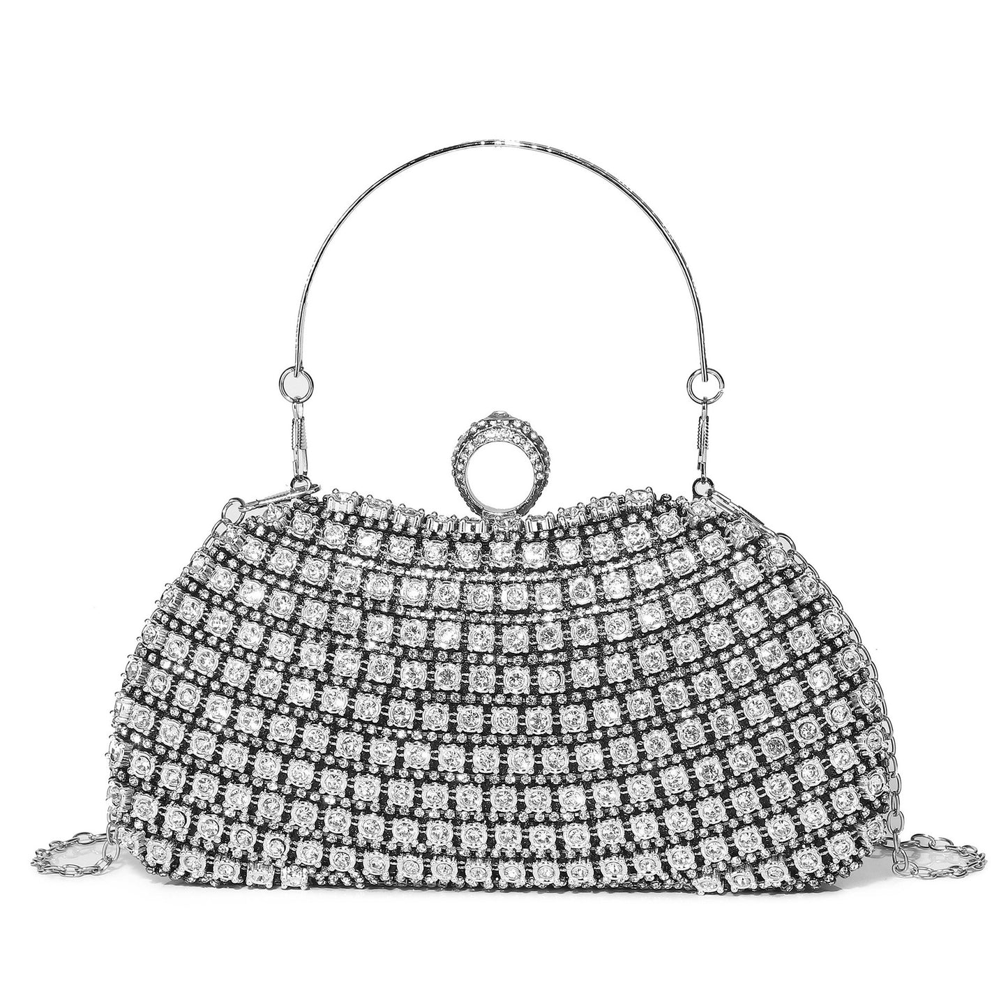 Rhinestone Banquet Diamond Chain Stitching Dress Evening Bags