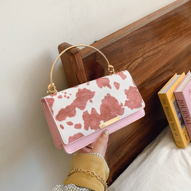 Women's Fashionable Printing Summer Large Capacity Cows Women's Shoulder Bag