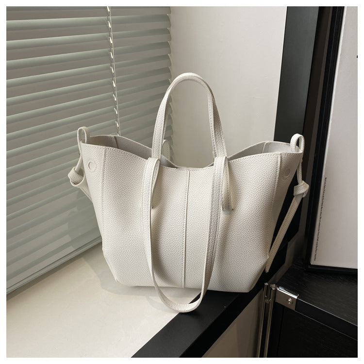 Women's Large Capacity Trendy Fashion Solid Color Korean Bags