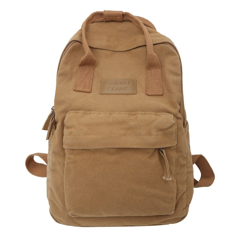 Women's & Men's & Canvas Large Capacity High College Backpacks