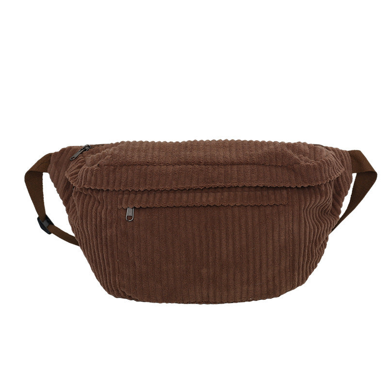Women's Artistic Corduroy Trend Large Capacity Women's Shoulder Bag
