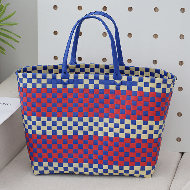 Women's Woven Urban Simple Daily Matching Large Women's Handbag