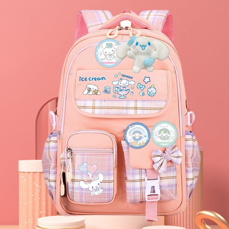 Female Cartoon Cute Portable Burden Alleviation Backpacks