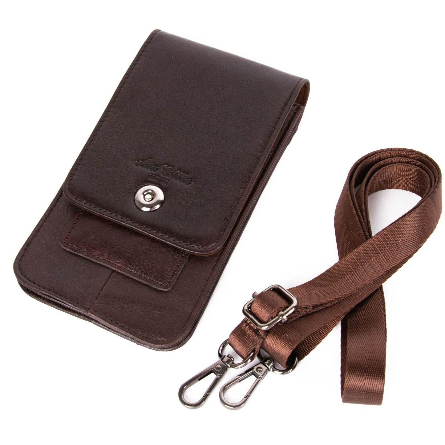 Leather Can Hold Two Mobile Phones Pannier Phone Bags