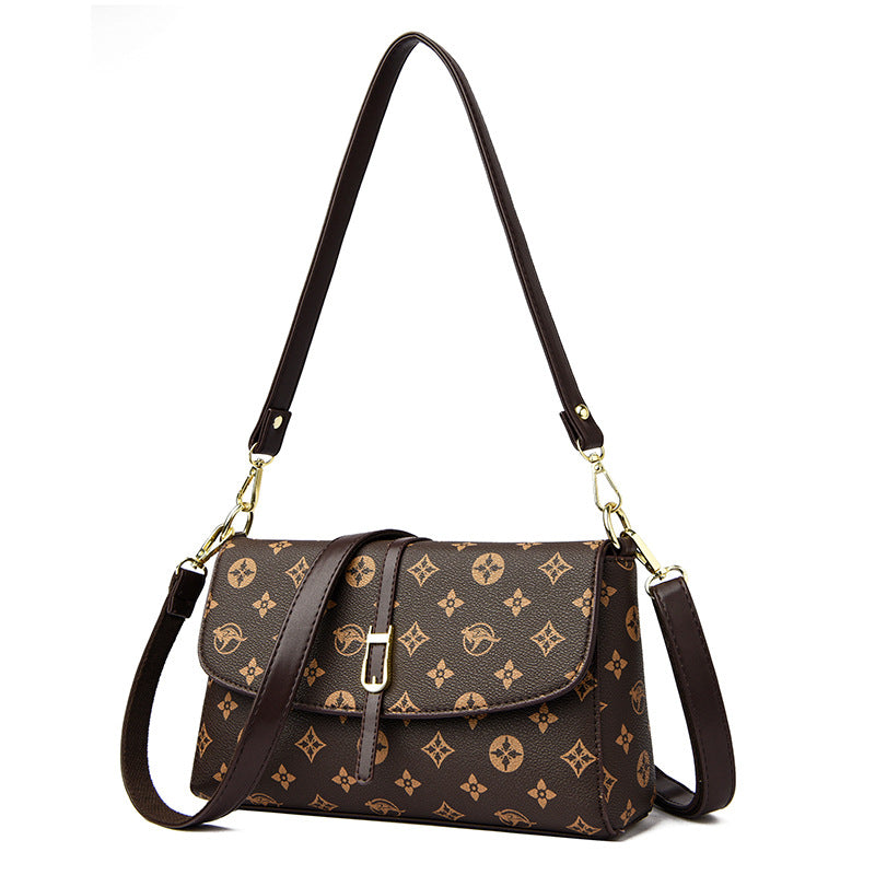 Mother's Soft Leather Western Style Underarm Women's Messenger Bag