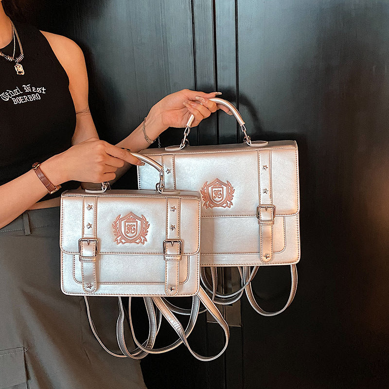 Retro Preppy Style Uniform Large Capacity Backpacks