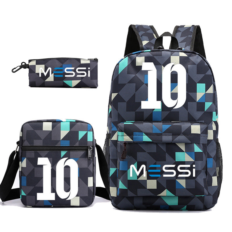 Durable Leo Massey Peripheral Printed Pencil Middle School Students' Schoolbags