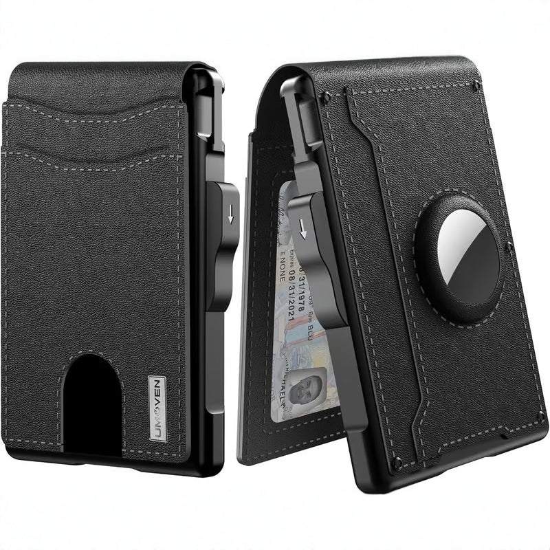 Men's Large Capacity Position Flip Carbon Fiber Card Holder