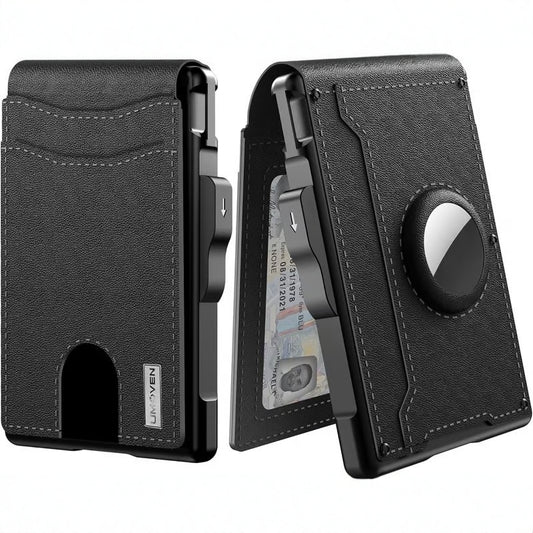 Men's Large Capacity Position Flip Carbon Fiber Card Holder