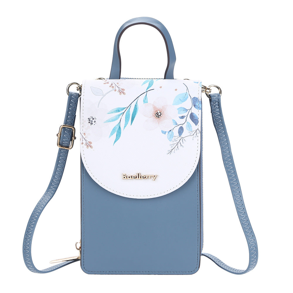 Women's Mobile Korean Touch Screen Printed Mini Women's Messenger Bag