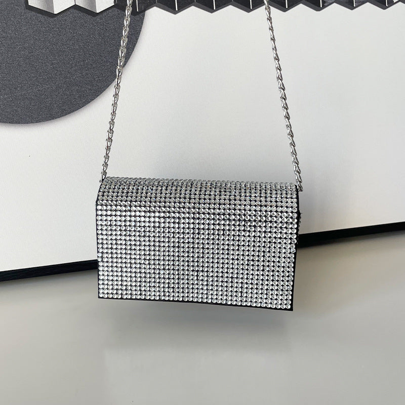 Women's Nightclub Rhinestone Clutch Niche Diamond Underarm Handbags