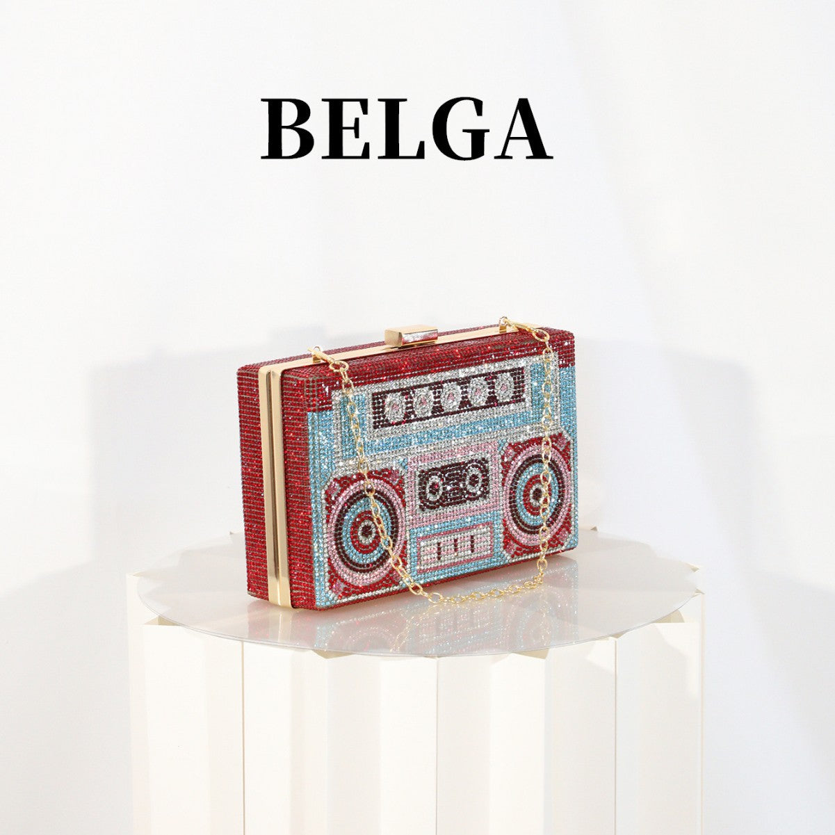 Tape Diamond Shiny Full Party Hand Holding Evening Bags