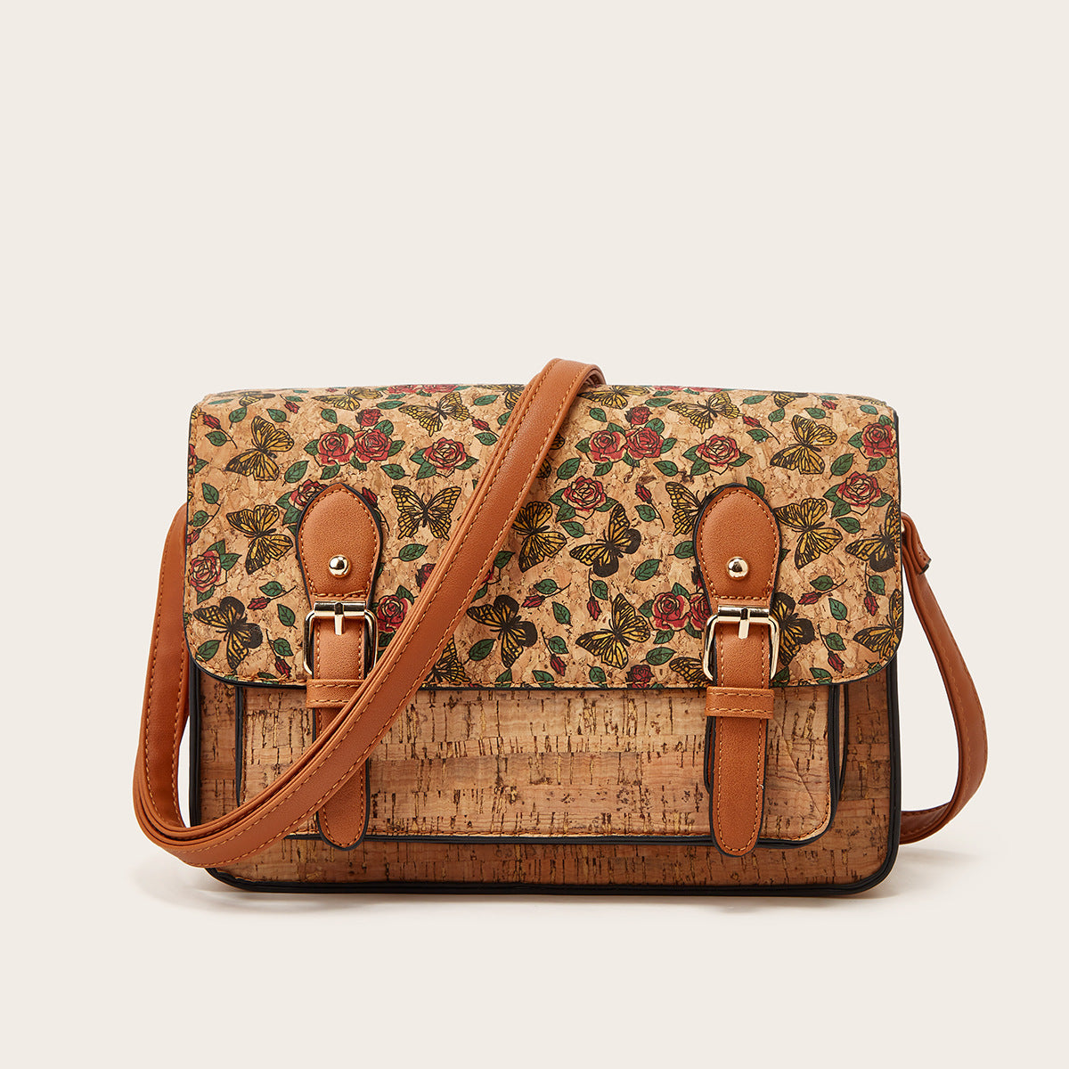 Classic Retro Kraft Paper Fashionable High-grade Crossbody Bags