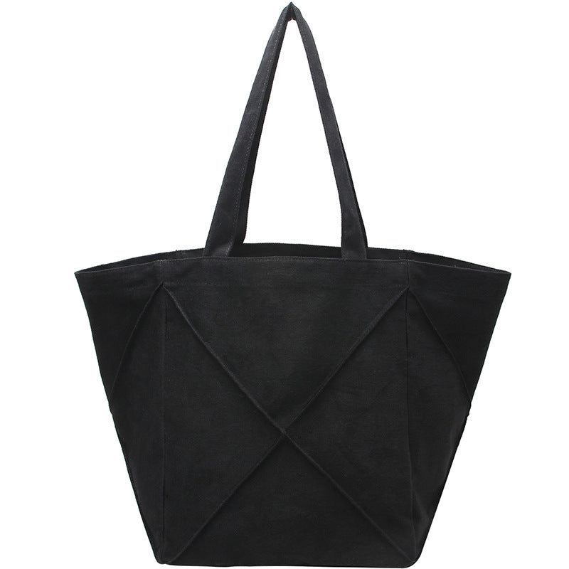 Women's Large Capacity Canvas Lazy Wind College Shoulder Bags