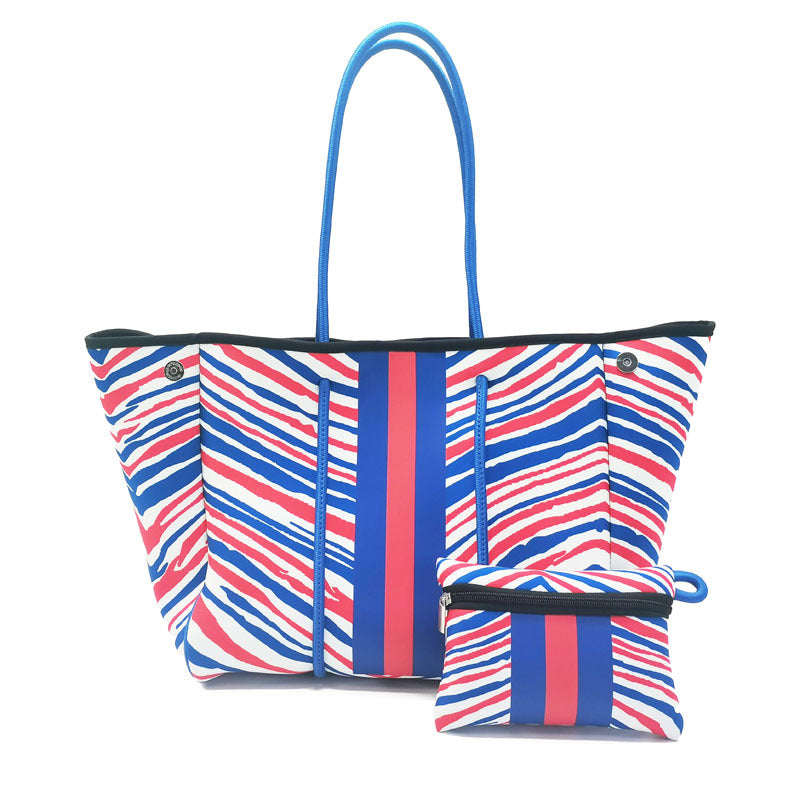 Leopard Print Printed Black Portable Beach Shoulder Bags