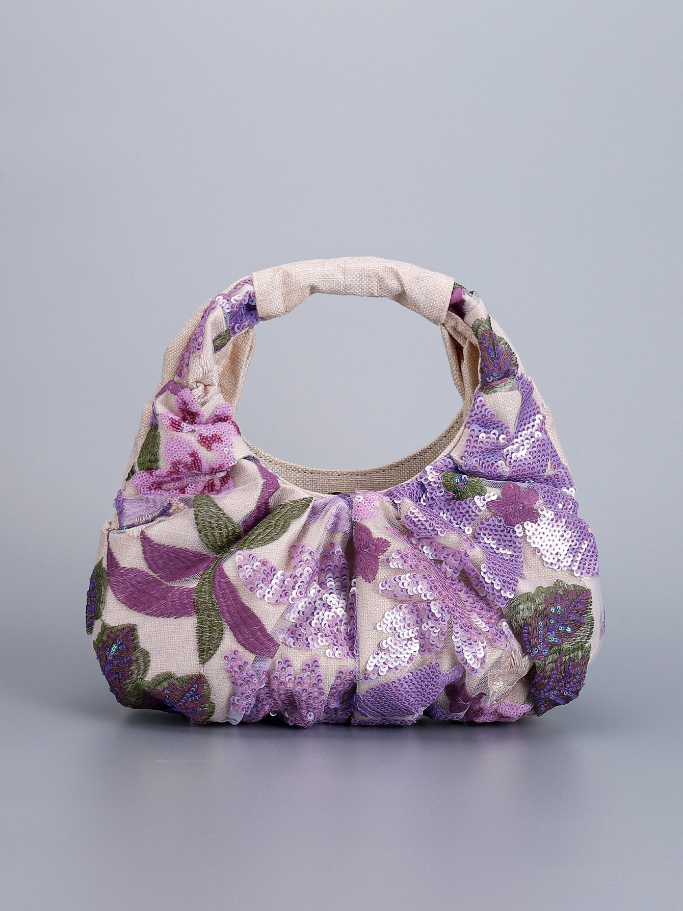 Women's Niche Sequin Fashion High-grade Embroidery Portable Handbags