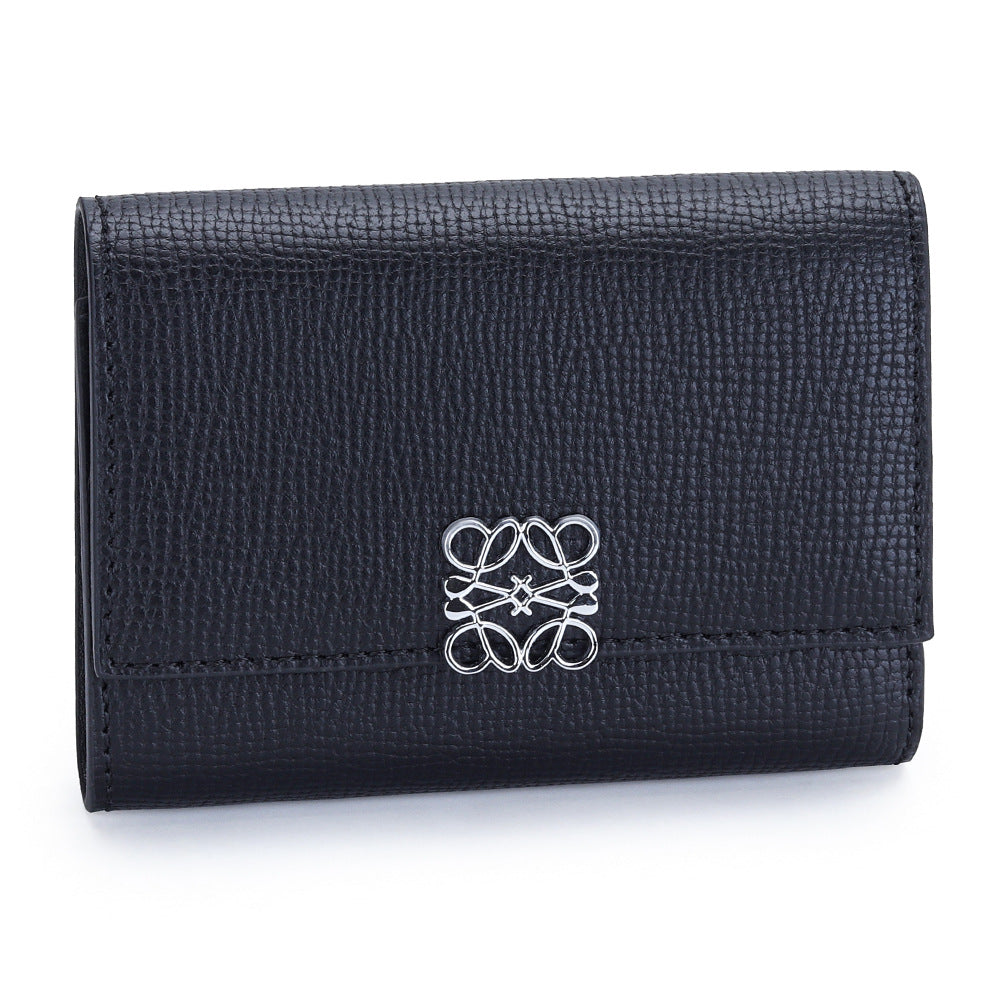Women's Leather Short Stylish Versatile Folding Multiple Ladies Wallet