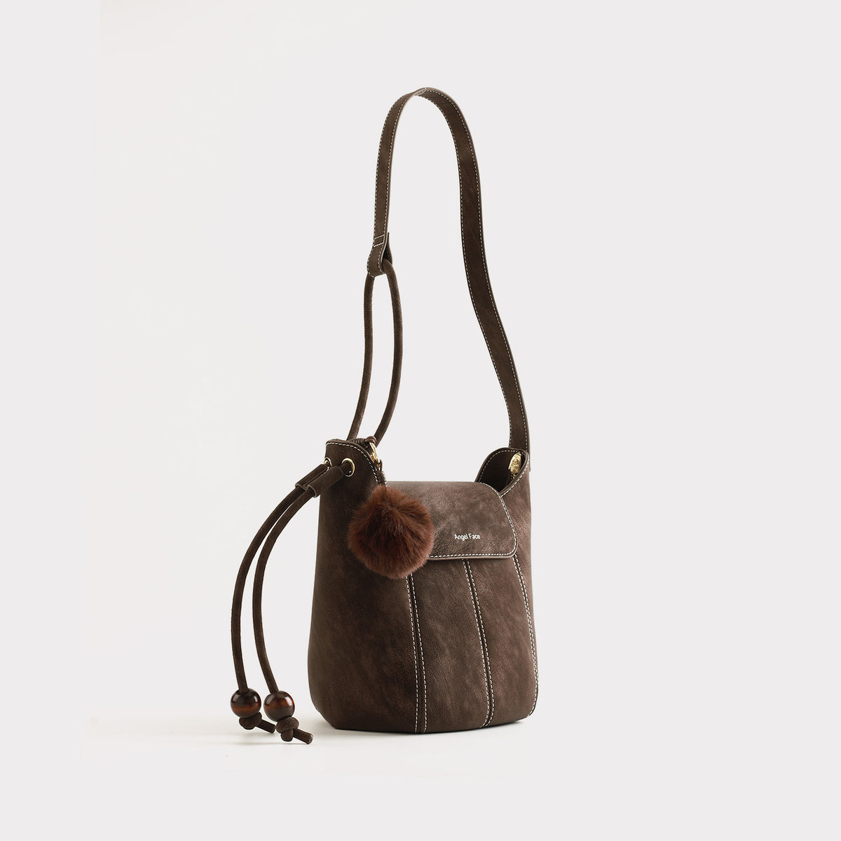 Women's Frosted Suede Pumpkin Simple Trendy Niche Women's Messenger Bag