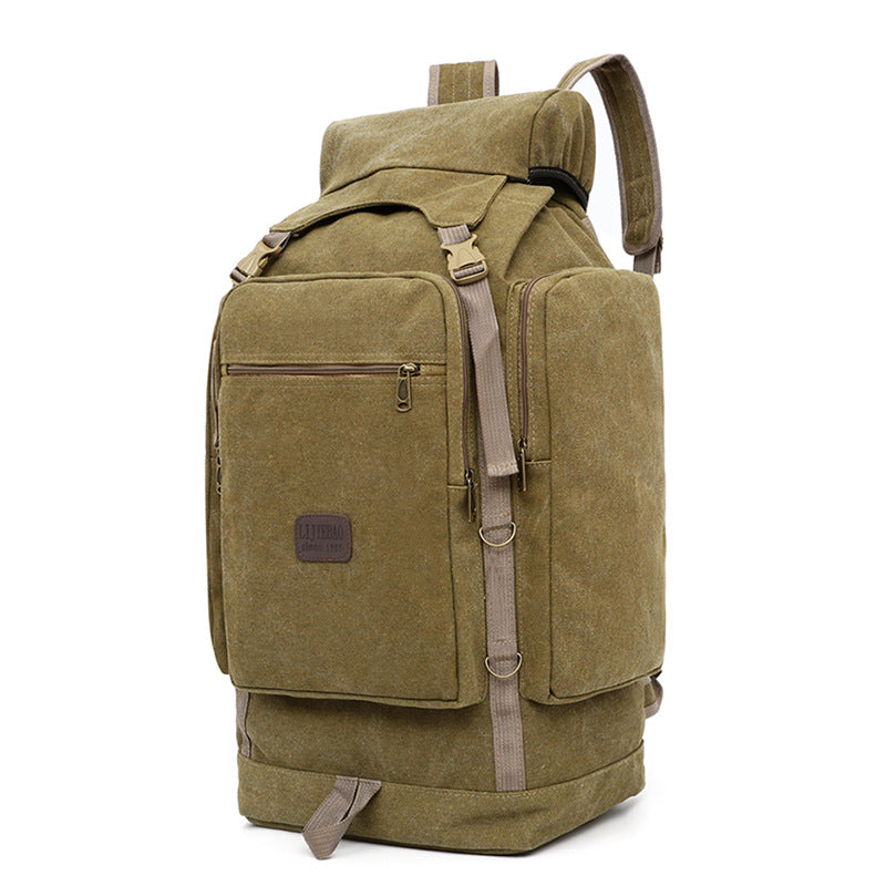 Men's Canvas Exercise Large Capacity Hiking Backpacks