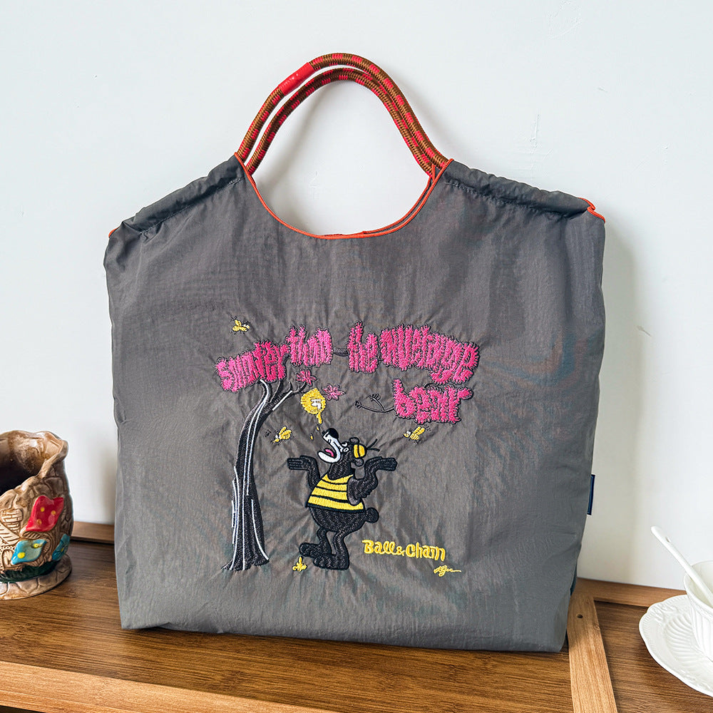 Style Embroidery Shopping Niche Ten Thousand Needle Bags
