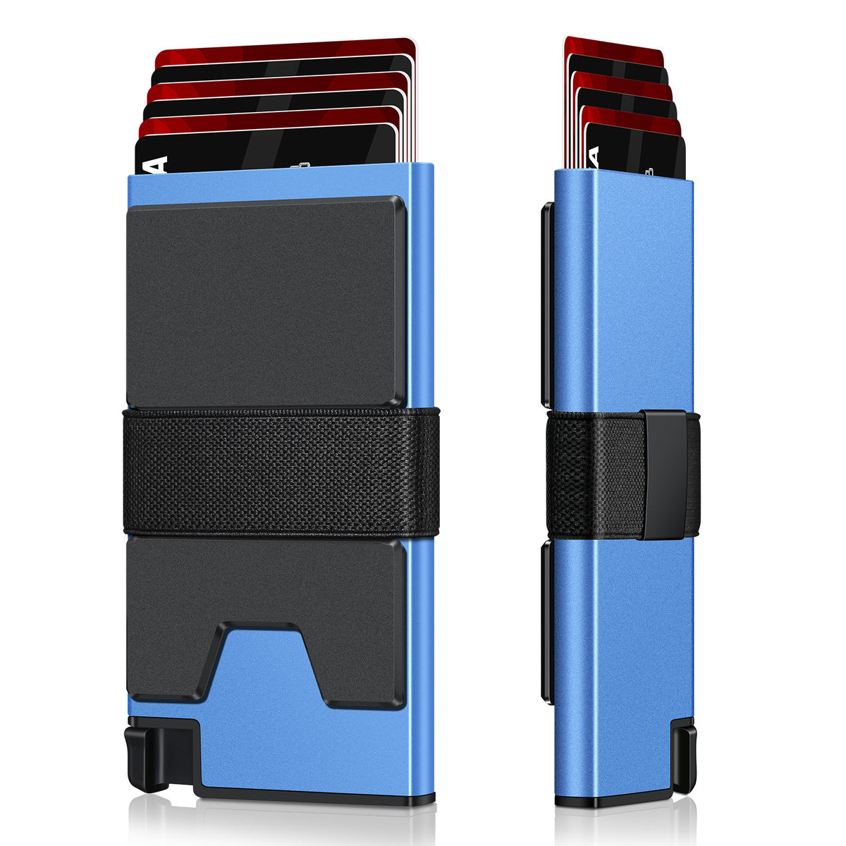 Men's Aluminum Alloy Box Elastic Band Metal Men's Wallet