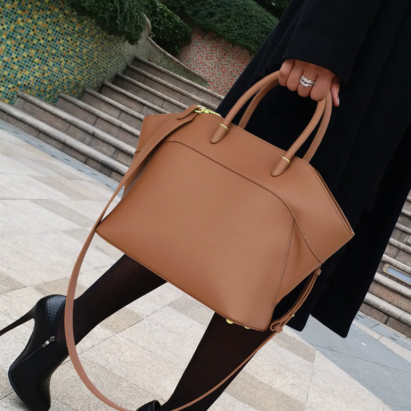 Fashion Versatile Women's Atmospheric Daily Leather Women's Handbag