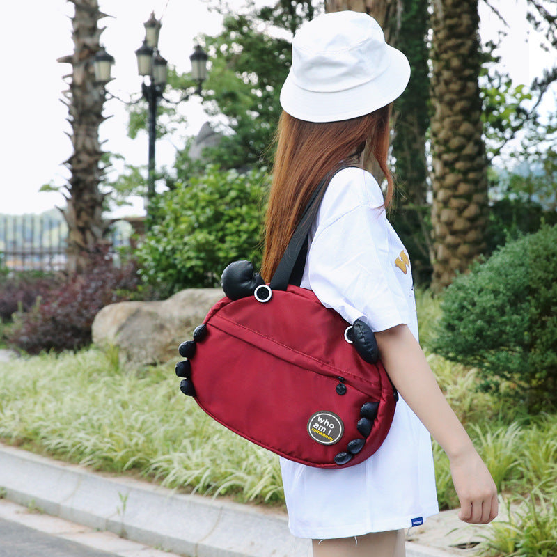 Patch Crab Female Summer Cute College Shoulder Bags
