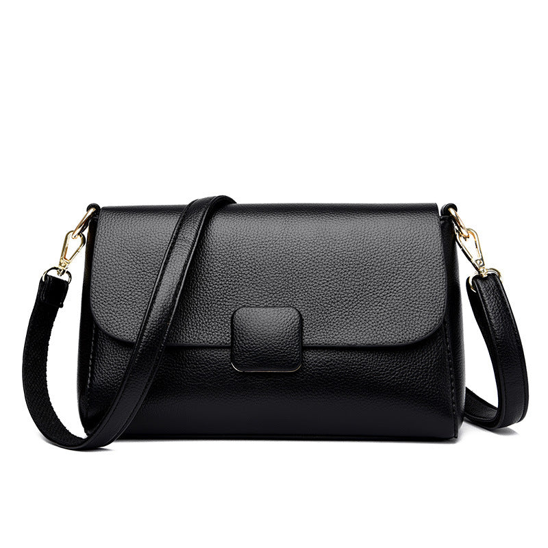 Women's Fashionable High-grade Solid Color Simple Underarm Small Square Bags