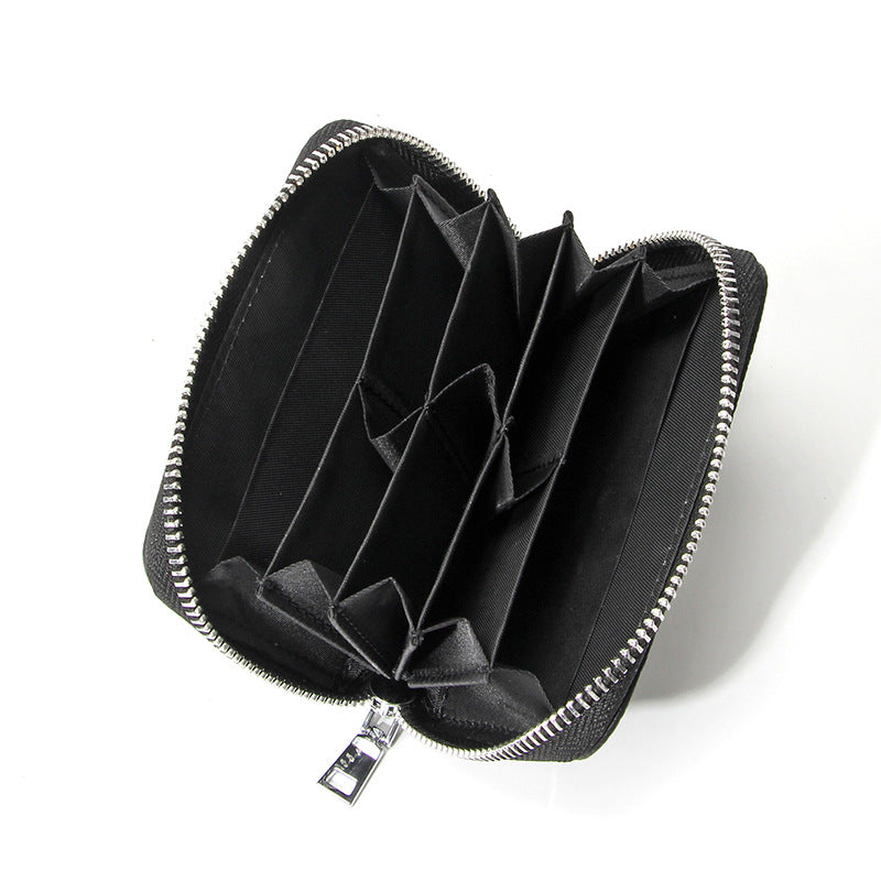 Women's First Layer Cowhide Short Leather Compartment Ladies Wallet